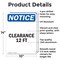 Signmission Clearance 12 Ft, 10 in W x Rectangle, Aluminum OS-2PACK-NS-A-1014-V-10663 - alternate 4